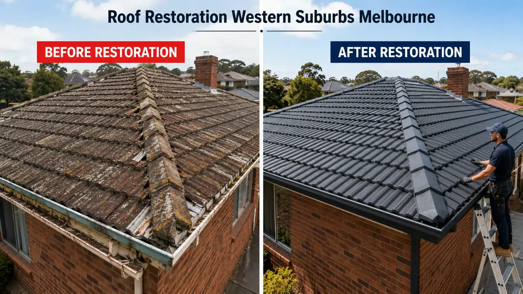 roof restoration Western suburbs Melbourne